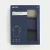 3er-Pack kastige, schwere T-Shirts mit verwaschenem Rundhalsausschnitt 3er-Pack kastige, schwere T-Shirts mit verwaschenem Rundhalsausschnitt