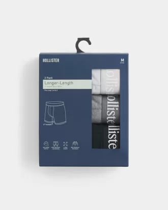 3er-Pack längerer Boxershorts
