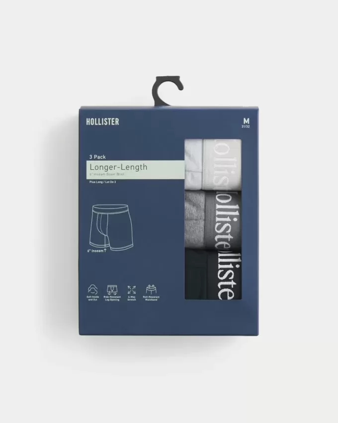 3er-Pack längerer Boxershorts 3er-Pack längerer Boxershorts