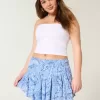 Abgestufter Mini-Skort mit asymmetrischem Saum Abgestufter Mini-Skort mit asymmetrischem Saum
