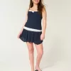 Abgestufter Mini-Skort mit asymmetrischem Saum Abgestufter Mini-Skort mit asymmetrischem Saum