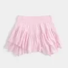 Abgestufter Mini-Skort mit asymmetrischem Saum Abgestufter Mini-Skort mit asymmetrischem Saum