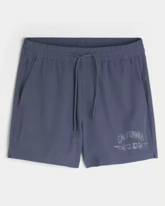 Aktive Shorts mit Grafik bis zur Mitte des Oberschenkels