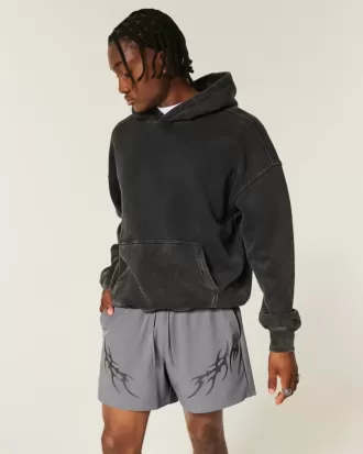 Aktive Shorts mit Grafik bis zur Mitte des Oberschenkels
