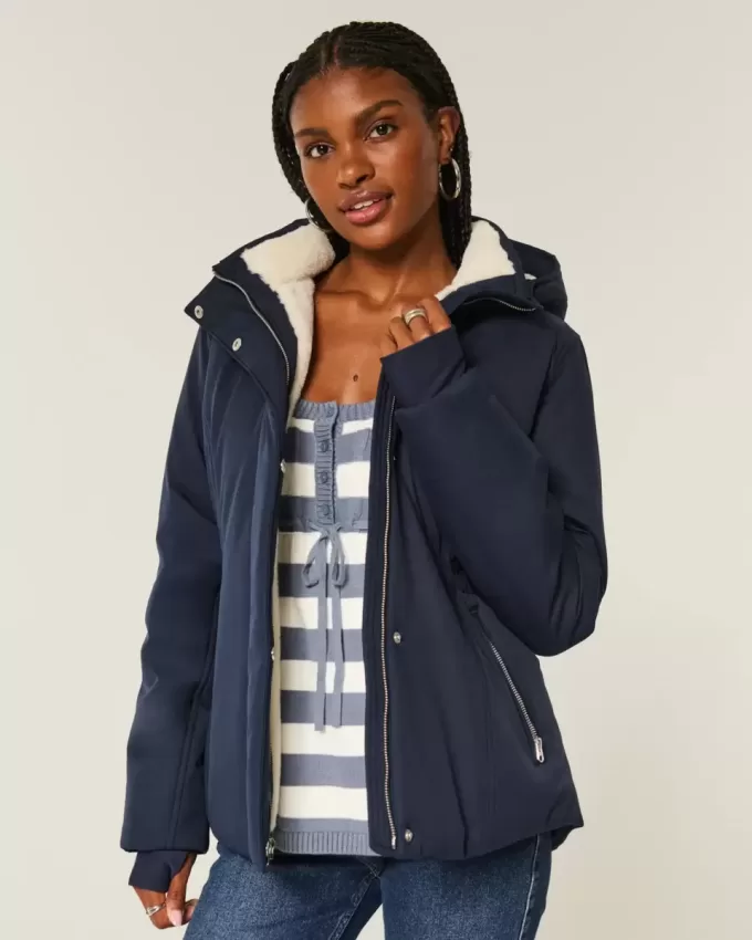Allwetterjacke mit Kunstpelzfutter Allwetterjacke mit Kunstpelzfutter