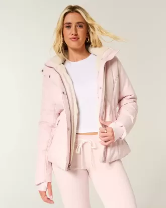 Allwetterjacke mit Kunstpelzfutter