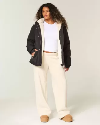 Allwetterjacke mit Kunstpelzfutter