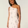 Asymmetrisches Minikleid aus Leinenmischung Asymmetrisches Minikleid aus Leinenmischung