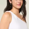 Asymmetrisches Minikleid aus Leinenmischung Asymmetrisches Minikleid aus Leinenmischung