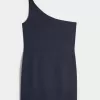 Asymmetrisches Minikleid aus Leinenmischung Asymmetrisches Minikleid aus Leinenmischung