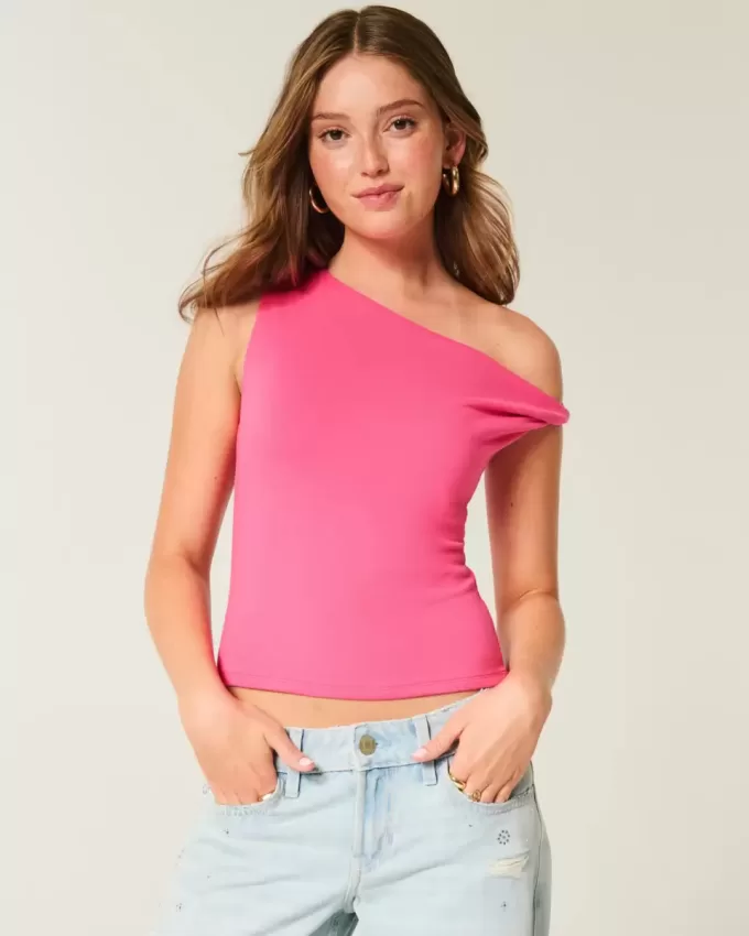 Asymmetrisches Off-Shoulder-Top Asymmetrisches Off-Shoulder-Top