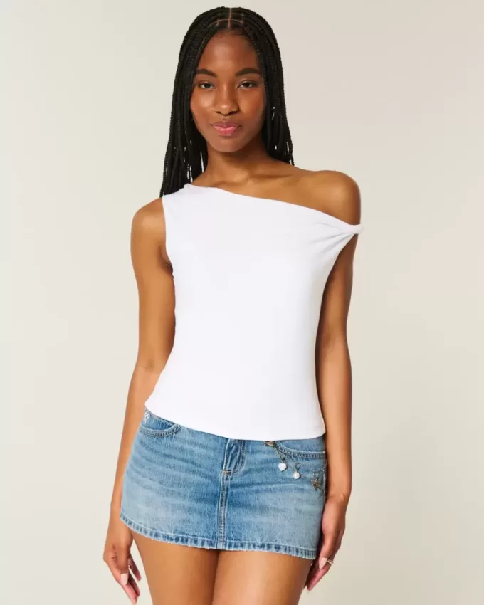 Asymmetrisches Off-Shoulder-Top Asymmetrisches Off-Shoulder-Top