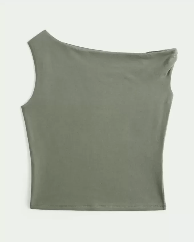 Asymmetrisches Off-Shoulder-Top