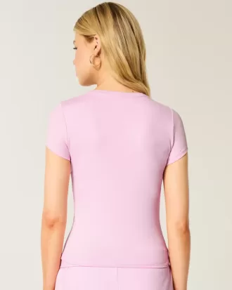 Baby-T-Shirt aus weichem, nahtlosem Stretch-Stoff