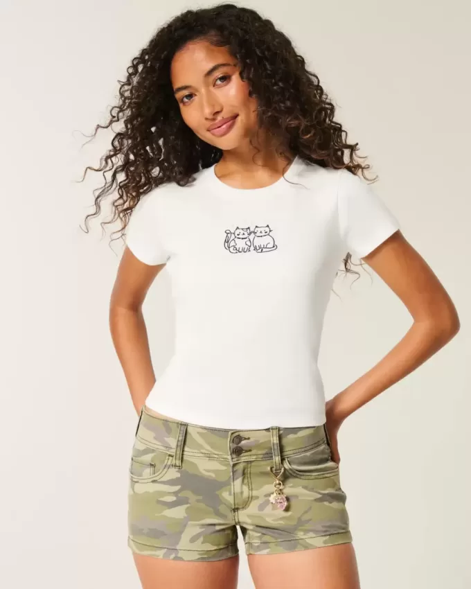 Baby T-Shirt mit Katzen-Grafik Baby T-Shirt mit Katzen-Grafik