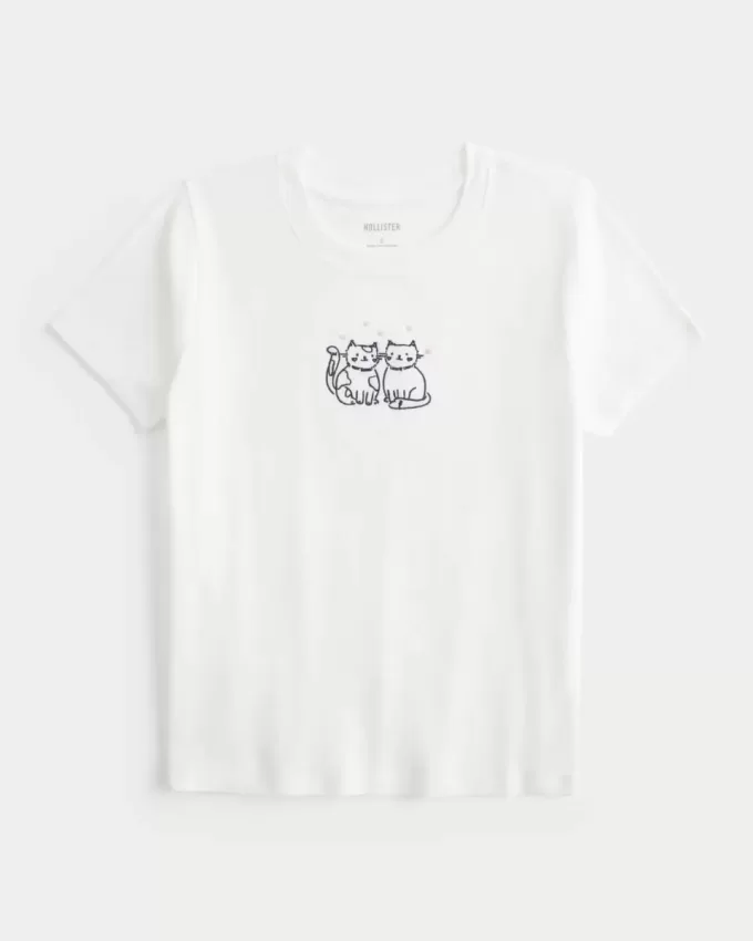 Baby T-Shirt mit Katzen-Grafik Baby T-Shirt mit Katzen-Grafik