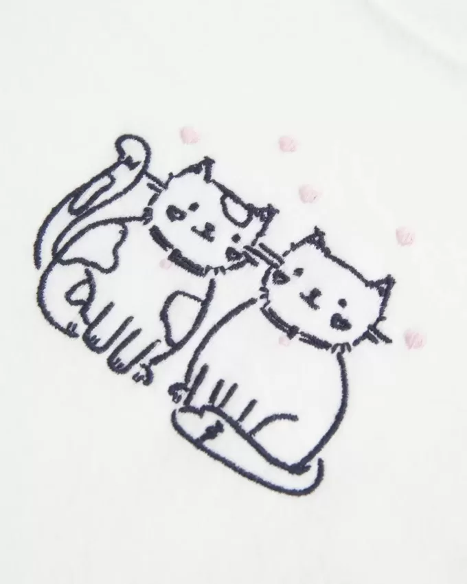 Baby T-Shirt mit Katzen-Grafik Baby T-Shirt mit Katzen-Grafik
