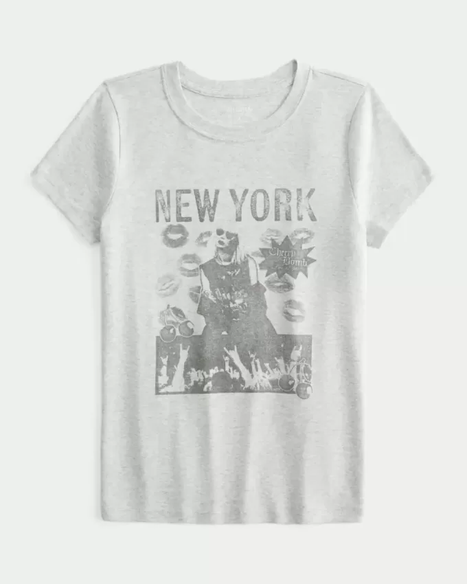 Baby-T-Shirt mit New York-Grafik