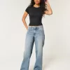 Baby-T-Shirt mit Rundhalsausschnitt aus weichem, nahtlosem Stretch-Stoff