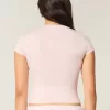 Baby-T-Shirt mit Rundhalsausschnitt aus weichem, nahtlosem Stretch-Stoff