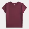 Baby-T-Shirt mit Rundhalsausschnitt aus weichem, nahtlosem Stretch-Stoff Baby-T-Shirt mit Rundhalsausschnitt aus weichem, nahtlosem Stretch-Stoff