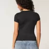 Baby-T-Shirt mit Rundhalsausschnitt aus weichem, nahtlosem Stretch-Stoff
