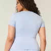 Baby-T-Shirt mit Rundhalsausschnitt aus weichem, nahtlosem Stretch-Stoff