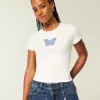 Baby T-Shirt mit Schmetterlings-Grafik Baby T-Shirt mit Schmetterlings-Grafik