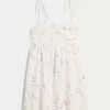 Babydoll-Minikleid mit Bindeträgern Babydoll-Minikleid mit Bindeträgern