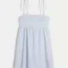 Babydoll-Minikleid mit Bindeträgern Babydoll-Minikleid mit Bindeträgern