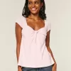 Babydoll-Oberteil mit einfachem Bindeband Babydoll-Oberteil mit einfachem Bindeband