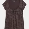Babydoll-Oberteil mit einfachem Bindeband Babydoll-Oberteil mit einfachem Bindeband