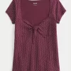 Babydoll-Oberteil mit einfachem Bindeband Babydoll-Oberteil mit einfachem Bindeband