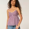 Babydoll-Oberteil mit Knöpfen Babydoll-Oberteil mit Knöpfen