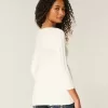 Babydoll-Pullover mit Zopfmuster Babydoll-Pullover mit Zopfmuster