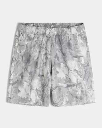 Baggy-Basketballshorts mit Camouflage-Muster