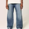 Baggy-Bootcut-Jeans im Waschmittelton Baggy-Bootcut-Jeans im Waschmittelton