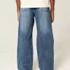 Baggy-Bootcut-Jeans im Waschmittelton Baggy-Bootcut-Jeans im Waschmittelton