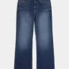 Baggy Bootcut-Jeans in dunkler Waschung Baggy Bootcut-Jeans in dunkler Waschung