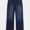 Baggy Bootcut-Jeans in dunkler Waschung Baggy Bootcut-Jeans in dunkler Waschung