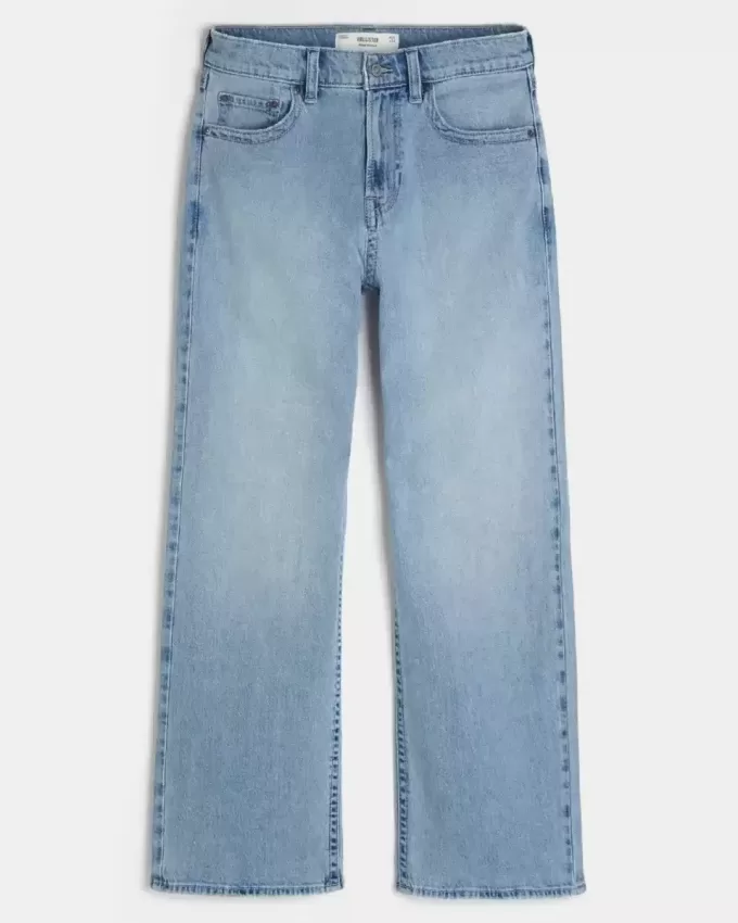 Baggy-Bootcut-Jeans in heller Waschung Baggy-Bootcut-Jeans in heller Waschung