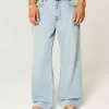 Baggy-Bootcut-Jeans in heller Waschung Baggy-Bootcut-Jeans in heller Waschung