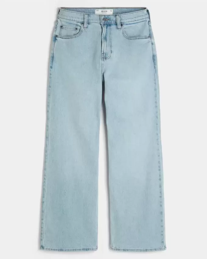 Baggy-Bootcut-Jeans in heller Waschung Baggy-Bootcut-Jeans in heller Waschung