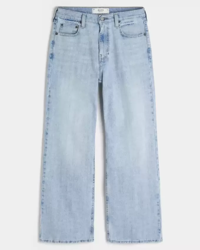 Baggy-Bootcut-Jeans in heller Waschung Baggy-Bootcut-Jeans in heller Waschung
