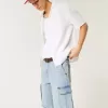 Baggy-Cargo-Shorts aus Denim Baggy-Cargo-Shorts aus Denim