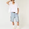 Baggy-Cargo-Shorts aus Denim Baggy-Cargo-Shorts aus Denim