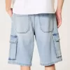 Baggy-Cargo-Shorts aus Denim Baggy-Cargo-Shorts aus Denim