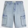 Baggy-Cargo-Shorts aus Denim Baggy-Cargo-Shorts aus Denim