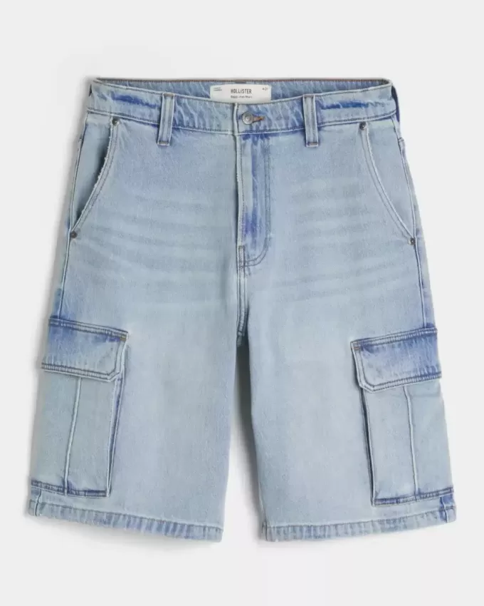 Baggy-Cargo-Shorts aus Denim Baggy-Cargo-Shorts aus Denim