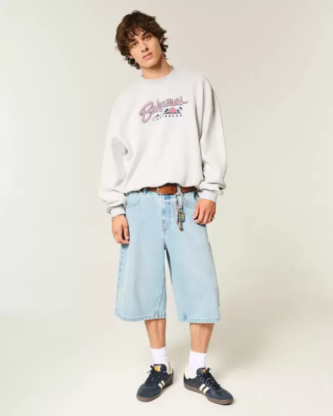 Baggy Cinch Bahamas Graphic Crew Sweatshirt Baggy Cinch Bahamas Graphic Crew Sweatshirt